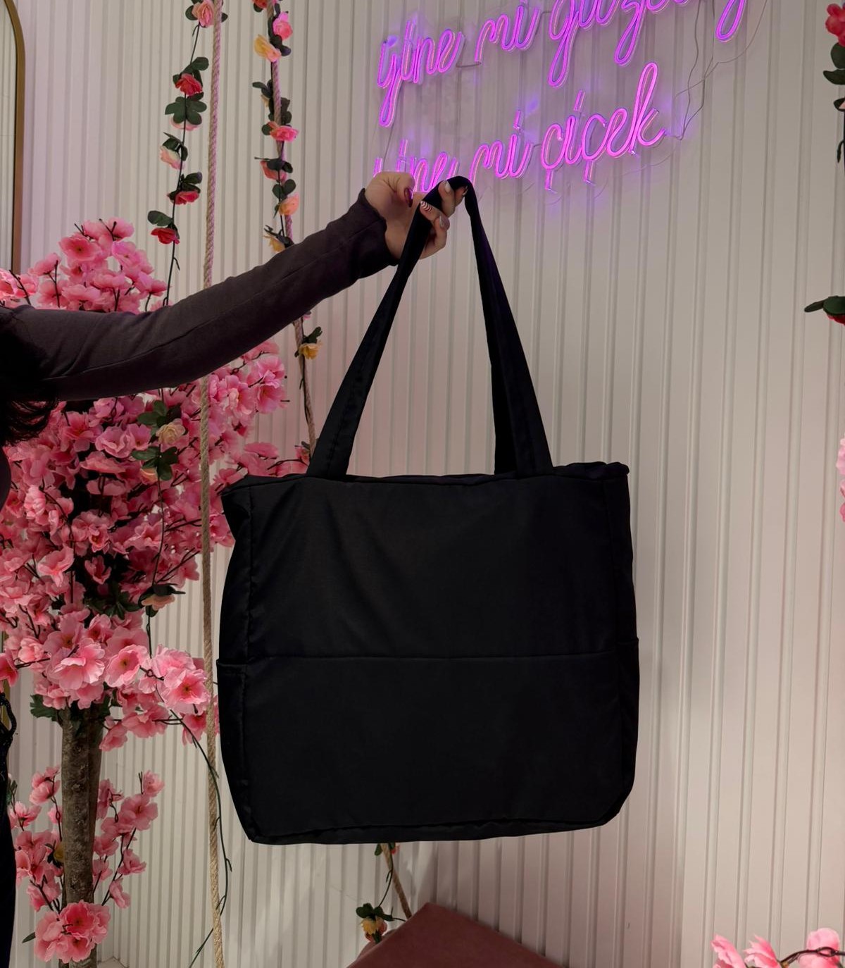 Siyah Bez Çanta (Ürün No:28)