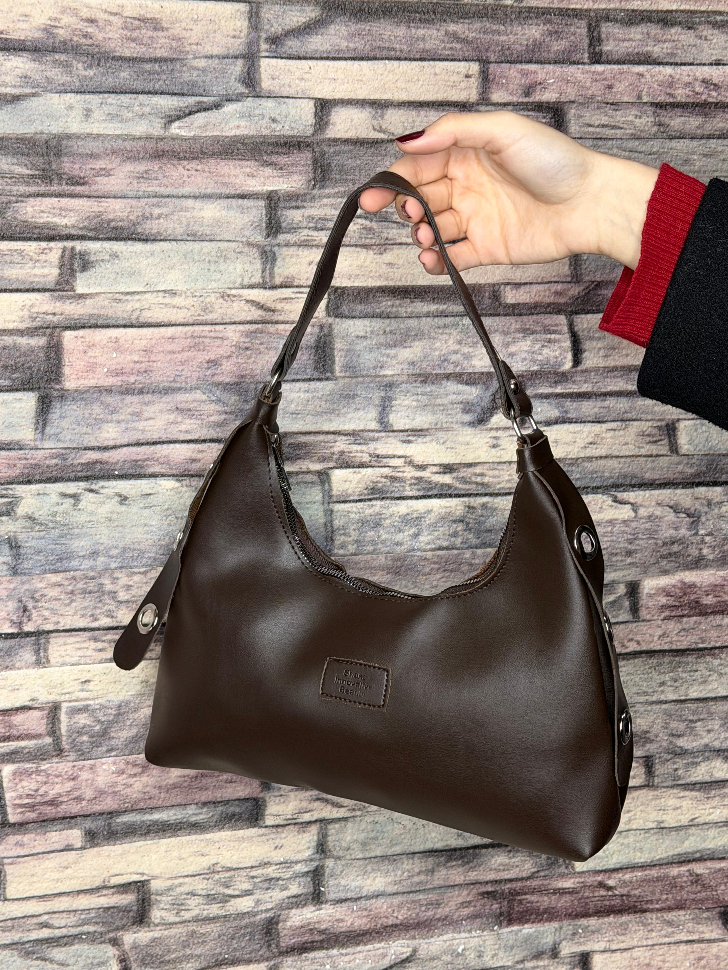 Acı Kahve Kısa Saplı Omuz Çantası (Ürün No:73)