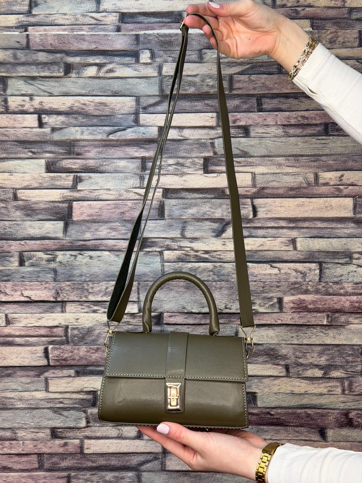 Haki Kapaklı El Çantası (Ürün No:147)