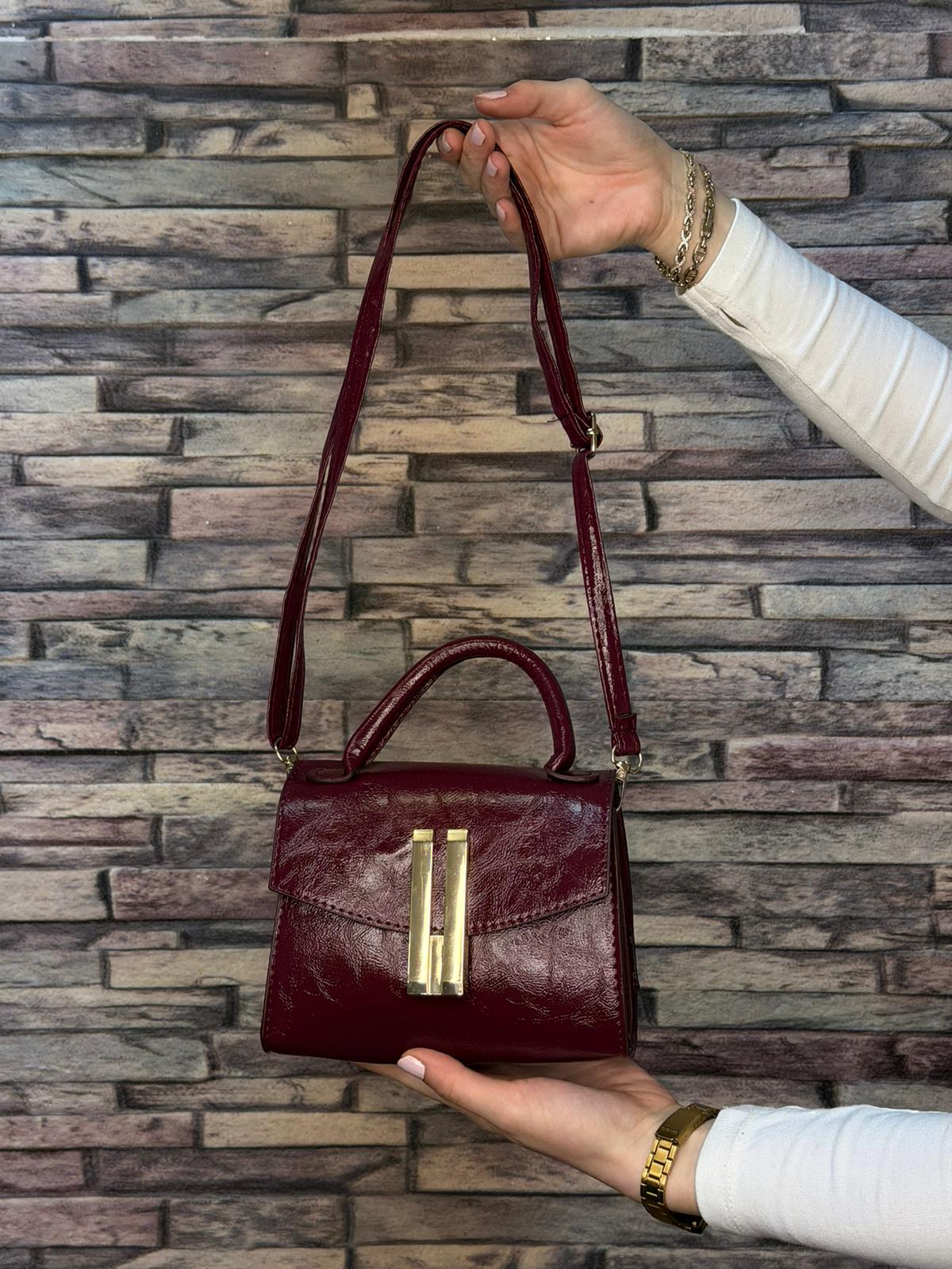 Bordo Baget Çanta (Ürün No:144)